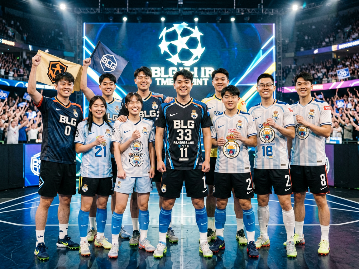 电子竞技总决赛战队合影